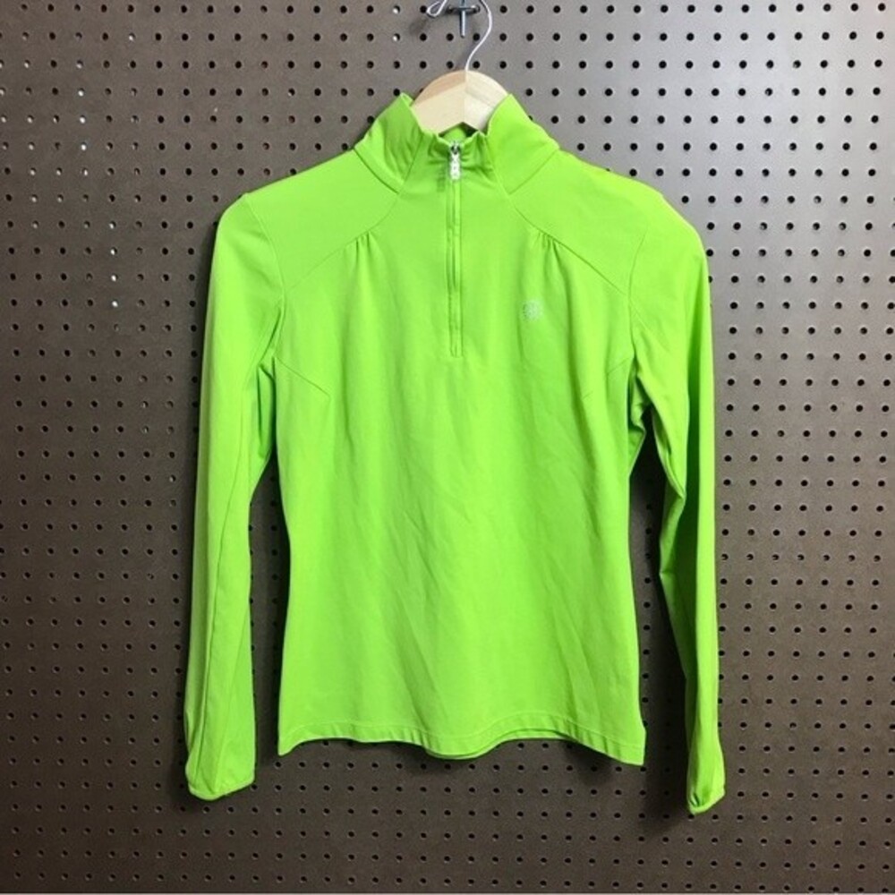 Bogner green embroidered and velvet‎ base layer size small